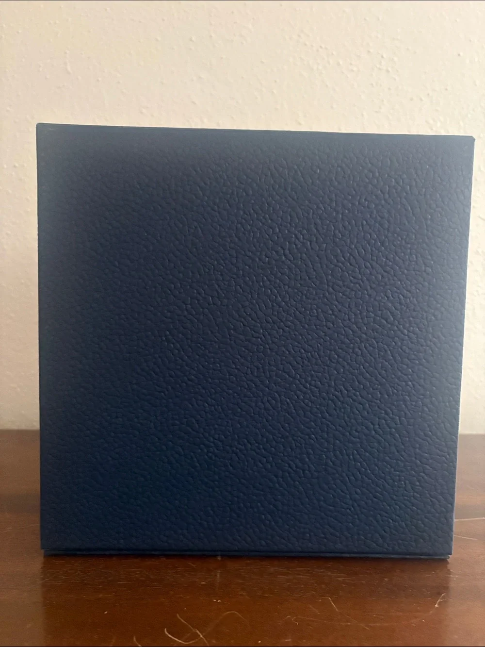 Dior Navy Box with Metallic Silver Logo